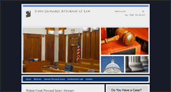 Desktop Screenshot of johnleonardattorney.com